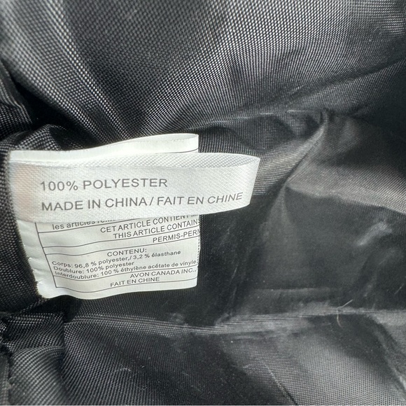 Herve Leger Patent Leather Logo Nylon Makeup Cosmetic Bag Wristlet Clutch Pouch - Picture 7 of 11